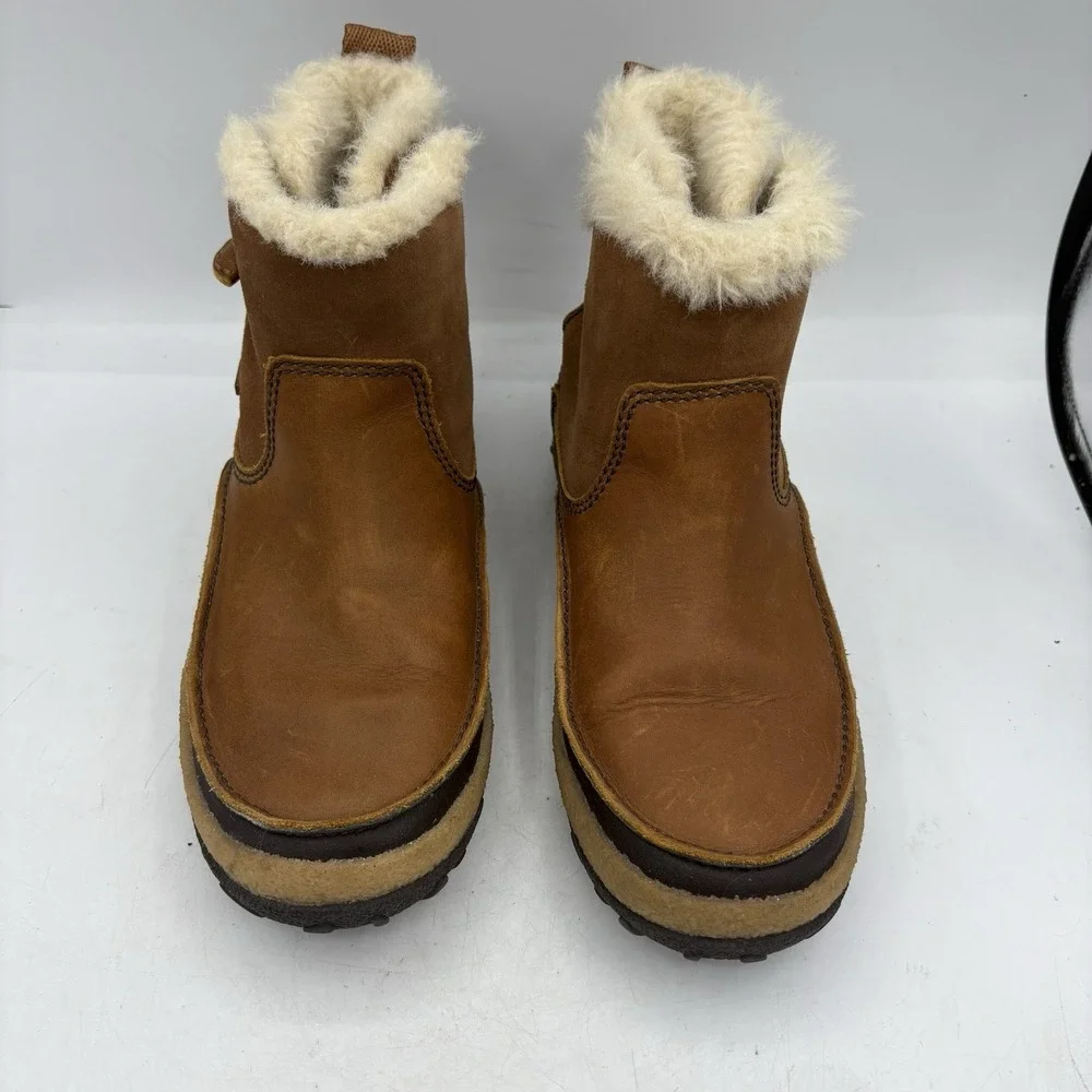 Merrell Snow Boots Womens Size 7.5 Tremblant‎ J45932 Brown Leather Dry Winter